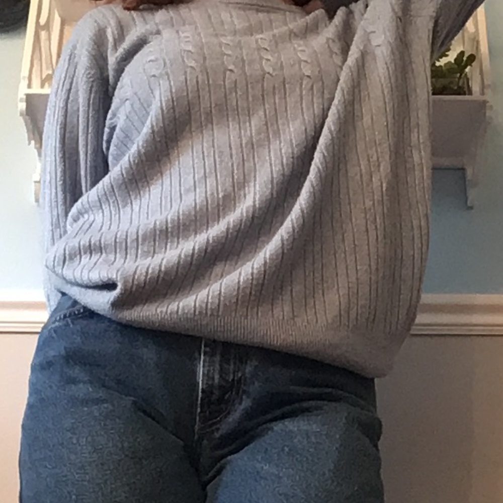 baby blue sweater